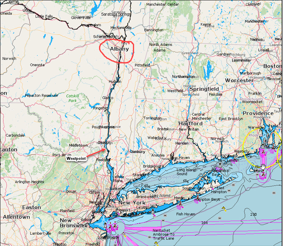 Hudson River Map